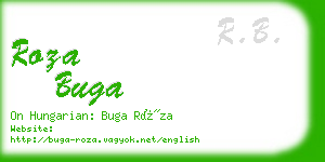 roza buga business card